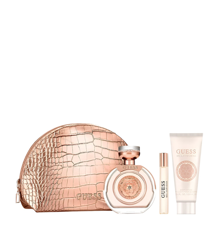 Guess Bella Vita Rosa EDT 100ml+ EDT 15ml Mini + BL 100ml + Pouch