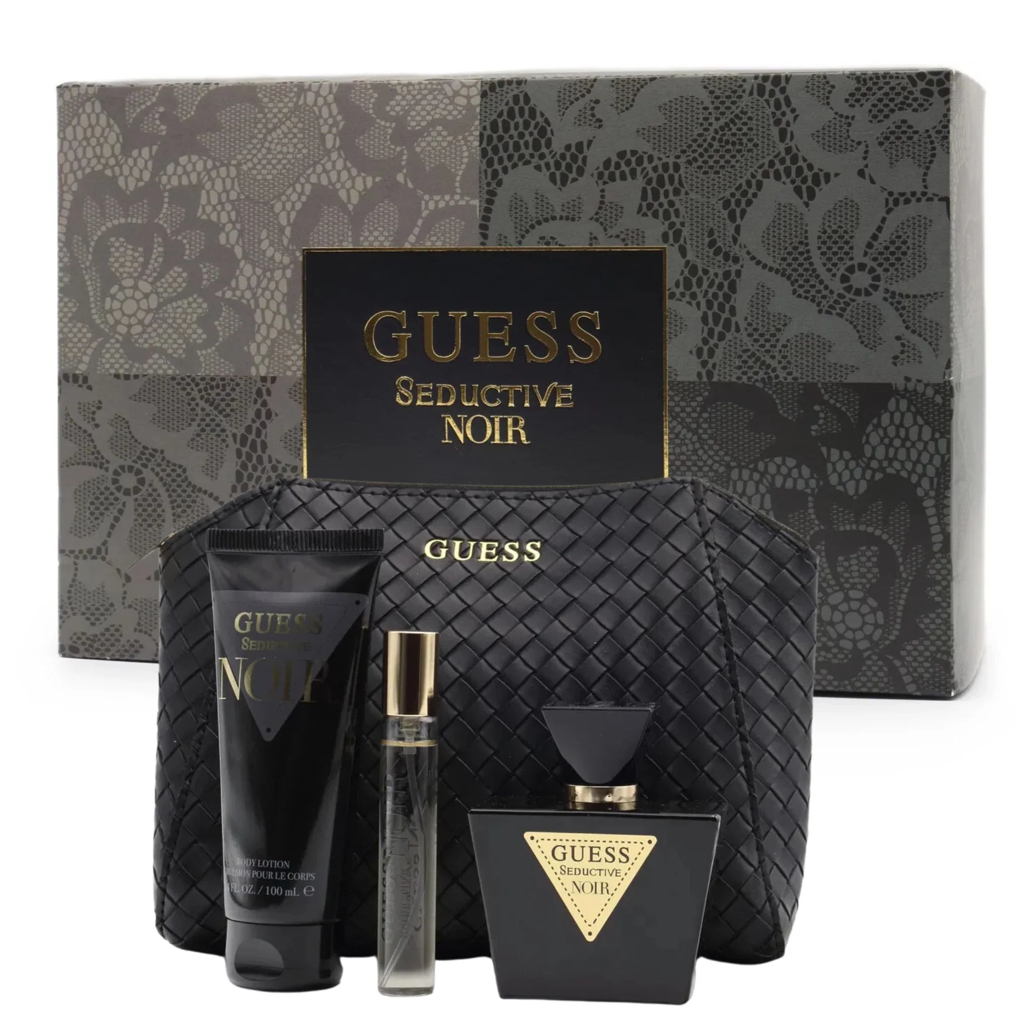 Guess Seductive Noir Set EDT 75ML+BL 100ML+EDT 15ML+Pouch